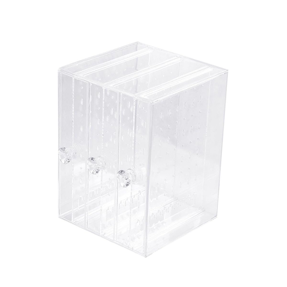 TOYANDONA Exhibidor de Pendientes Transparente de Acrílico Estuche para Almacenamiento y Organización de Joyas Caja Compacta para Guardar y Proteger Pendientes Casa