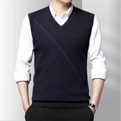 Men Thick Sleeveless Sweater Tank Top Fall Winter Warm Casual Vest Pullover Knit Layering4