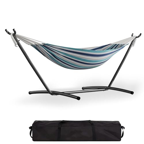 Garvee Double Hammock with Steel Stand & Carry Bag