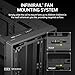CORSAIR 4000D Frame Modular Mid-Tower ATX PC Case – High Airflow, InfiniRail™ Fan Mounting System, Dual 360mm Radiator Support, ASUS BTF, MSI Project Zero, Gigabyte Project Stealth – Black