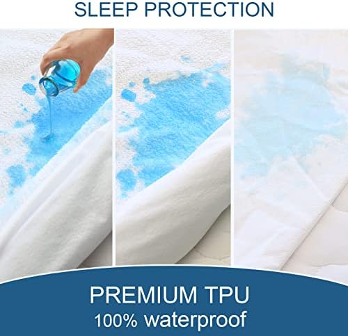 Queen Size Mattress Protector Waterproof,Absorbent Fitted Sheet - 2