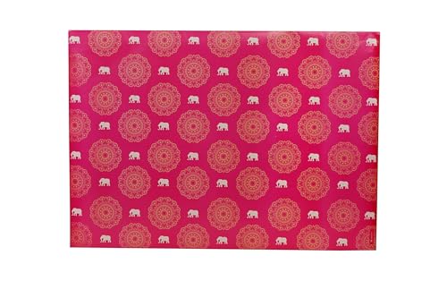Image of Be Stories The Royal Elegance Colorful Design Wrapping /Laminated Art Paper Sheet 100 Gsm For Gift Packing For All Occasions Like Birthday, Diwali, Chirtsmas, 28 Inches X 20 Inches Of 5-Sheets,Pink