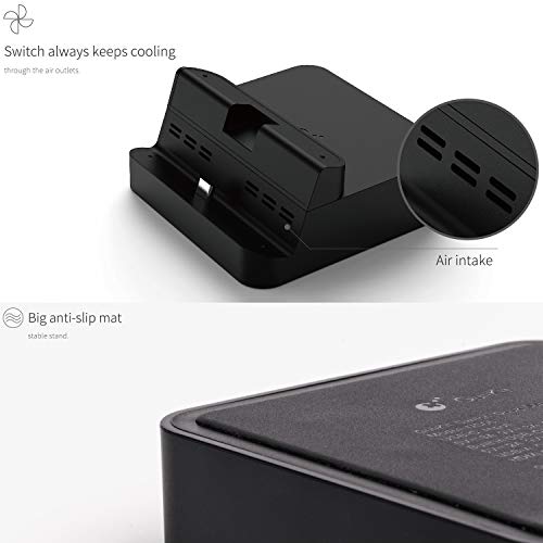 image for GuliKit Switch Docking Station, Portable TV Dock for Nintendo Switch w