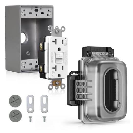 Outdoor GFCI Outlet and Cover Kit