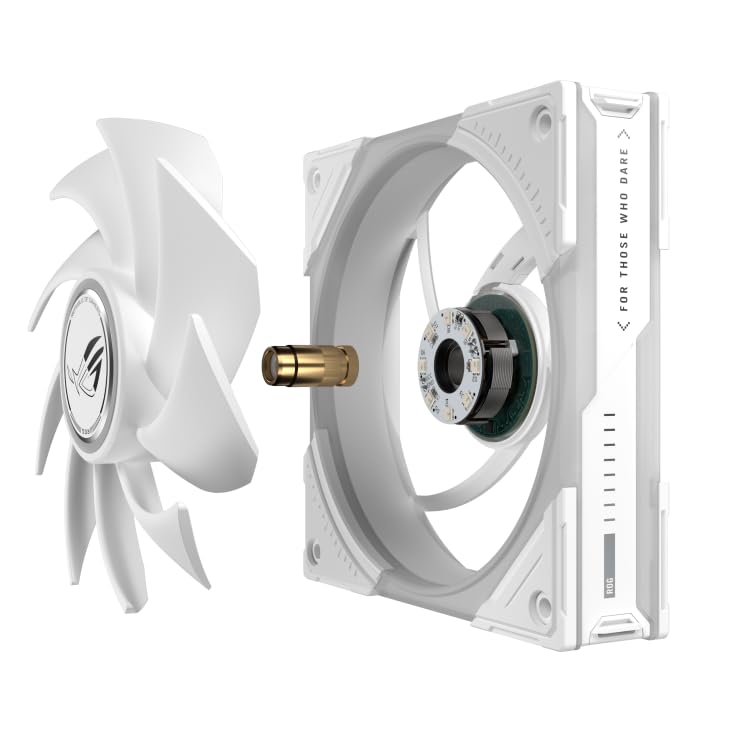 ROG Eurux GR120 ARGB White Edition – Pack de 3 Ventilateurs PWM 120 mm,