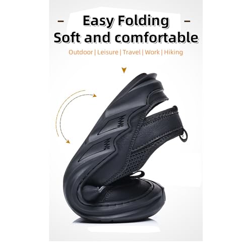 Asifn Men's Mesh Sandals Outdoor Casual Comfort Lightweight Breathable Closed-Toe Beach Shoes Summer Hiking Sport Walking3