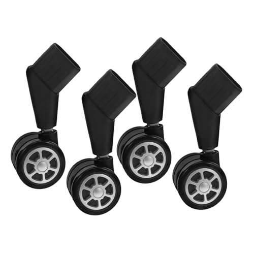 DIYEAH 4 Pièces Roulettes pour Chaise de Bureau Silencieuses avec Tige Roues Universelles Plastique pour Sols Durs et Tapis Mobilité et Installation Facile