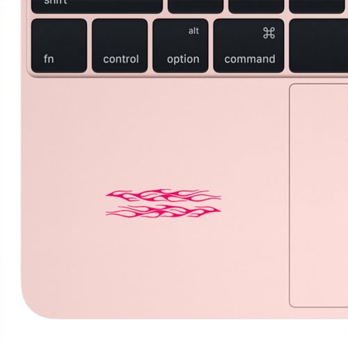 Image of Flame Stripe Racing 4 (Pink) (Set of 2) Premium Waterproof Vinyl Decal Stickers for Laptop Phone Accessory Helmet Car Window Bumper Mug Tuber Cup Door Wall Decoration