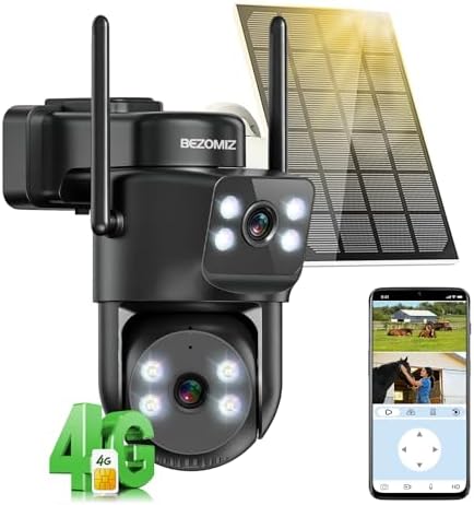 4G LTE cámaras de vigilancia solar con tarjeta sim, AOV 24/7, de ...