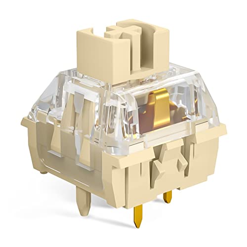 DRAOZA Kailh Midnight PROスイッチ 5ピン サイレント タクタイルスイッチ ゲーム用メカニカルキーボード用 (触覚サイレント36個)