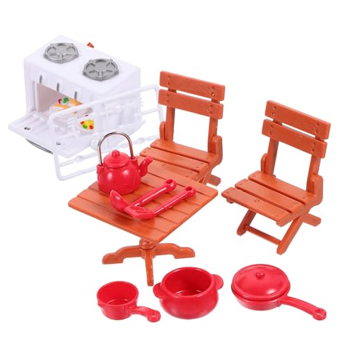ibasenice 1juego Utensilios De Cocina para Casa De Muñecas Accesorios De Cocina Miniatura para Niñas De Muebles y Decoración Realista De Jardín y Picnic