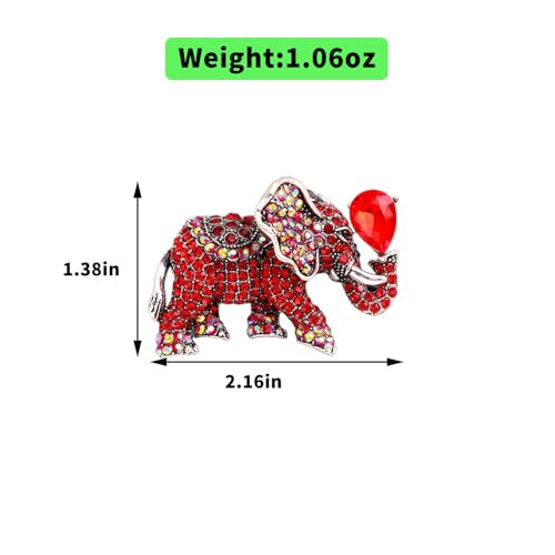 elephant brooch. Elephant jewelry, enamel rhinestone brooch for girls, animal brooch2