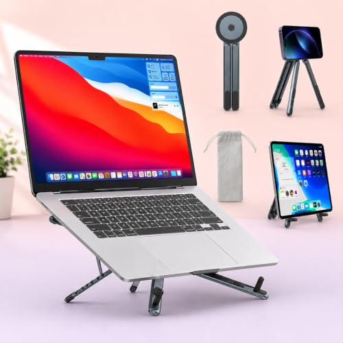 Image of Giftana 6 in 1 Premium Laptop Bag Gift Set with Planner Diary, Pen, Keychain, RFID Card Holder, Keychain & Foldable Laptop Stand for Men & Women | Employee Welcome Kit | CXO Signature Collection Set