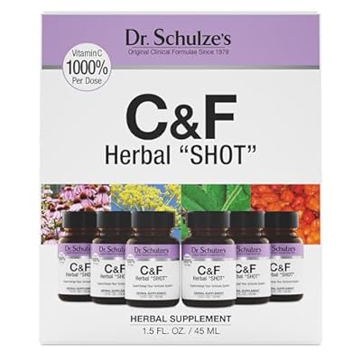 Dr. Schulzes Herbal Shot | Organic Extract | Gluten-Free & Non-GMO for Immune System Support | Total 9 Fl. Oz. | 6 Servings