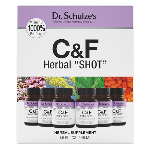 Dr. Schulze's Herbal Shot | Organic Extract | Gluten-Free & Non-GMO for Immune System Support | Total 9 Fl. Oz. | 6 Servings