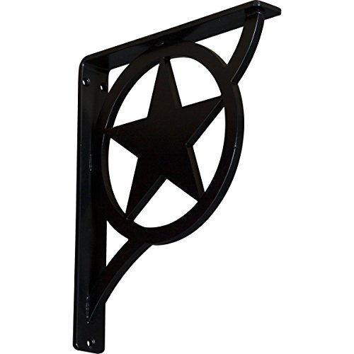 Get Popular Offer Ekena Millwork BKTM01X10X12SAU 1 2" W x 10" D x 12" H Austin Wrought Iron Bracket (Single Center Brace)