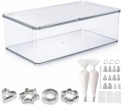 Cookie Cutter Display Rack Amazon.com: Yomjarl Cookie Cutter Tool Storage Box,Cake Decorating ...