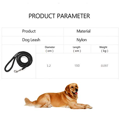 Festnight Nylon Trela Do Cão 5ft Longo Andando Cão Corda Corda Do Cão Do Metal Fecho Corda de Tração