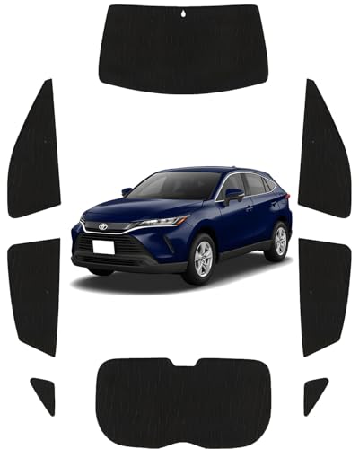 Loveyes トヨタ ハリアー サンシェード 80系 全面 フルセット harrier 日除け 車中泊 断熱 遮光 UVカット 専用アクセサリー (ハリアー80系)