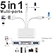 5-in-1 Memory Card Reader, USB OTG Adapter & SD Card Reader for i-Phone/i-Pad, USB C and USB A Devices with Micro SD & SD Card Slots, Supports SD/Micro SD/SDHC/SDXC/MMC