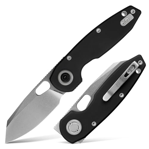 Vosteed Ankylo EDC Pocket Knife - 3.18" 154CM Stonewash Blade,