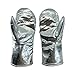 Gotowanie Kobiet Rękawice Odporne na Ciepło, Rękawice do Grillowania, Folia Aluminiowa Rękawice Odporne na Wysokie Temperatury do Hutnictwa, Pieca