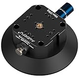 AUDEFU 4.5" Camera Suction Cup Mount,Suction Cup Mount with 1/4" & 3/8" Screws Hole Installed on car