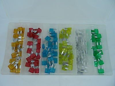 120pc Mini Blade Fuse Assortment Auto Car Motorcycle SUV Fuses Kit APM ATM