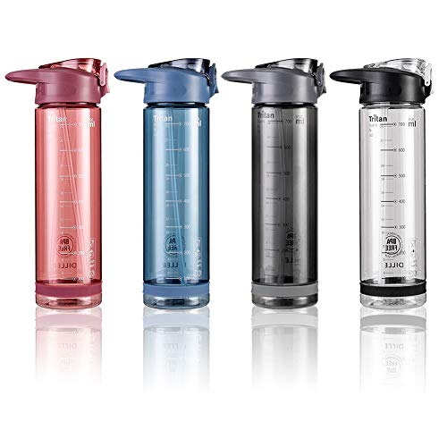 Diller Water Bottle with Straw - 25 Oz US Tritan BPA Free Sport