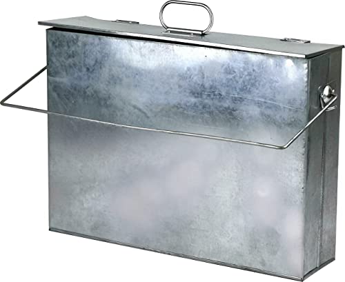 Unibos | Heavy Duty | Metal Ash Carrier | Ash Bucket with Lid & Handle | Hot Tidy Box Container | Fireplace Pan Bucket Bin | Fire Pits Wood & Coal Burning | Galvanised Metal - Image 7