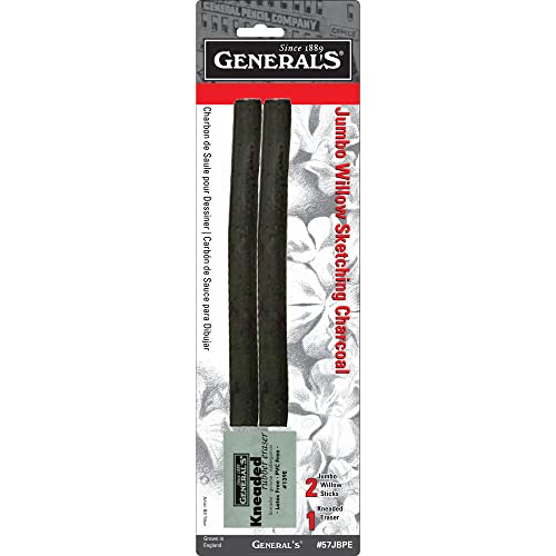 General Pencil Co. Jumbo Willow Sketch Charcoal Set
