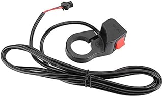 Dilwe Electric Bike Rocker Switch, PVC Universal Motorcycle Handlebar On/Off Switch for E-Bike, Motorcycle, Scooters