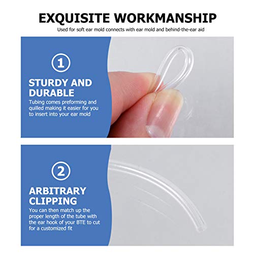 ULTECHNOVO Audição 2Pcs Tubo Universal Fino Som Amplificador De Tubos Peças de Reposição 9Cm