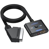 CAMWAY Scart auf HDMI Konverter,Aufgerüsteter Chip-Höhere Bildqualität,16:9/4:3 Konvertierung 1080P Scart zu HDMI Adapter Video Audio mit 150CM Männlich Kabel Unterstützt PAL/NTSC für HDTV/DVD/VHS/VCR – Ansicht 9