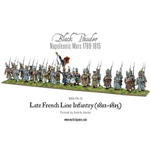 Black Powder Napoleonic Wars Late French Line Infantry 1812-1815 Military Table Top Wargmaing Plastic Model Kit Wgn-Fr-10 #TOP1