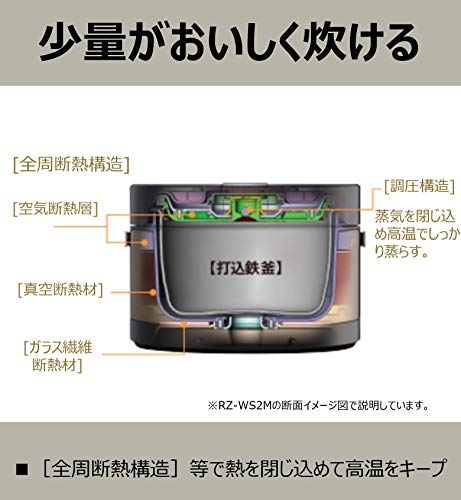 Hitachi Ih Rice Cooker Ohitsu Gozen 2 0 Go 2cups 300g 10 5oz Brown Gold Rz Ws2m N Buy Online In India At Desertcart In Productid