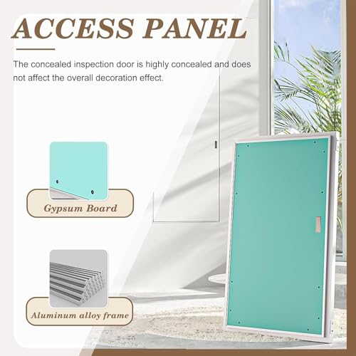 Malowany panel dostępu do płyt kartonowo-gipsowych, ukryte drzwi inspekcyjne do kanalizacji, dopasowane, ukryte drzwi na ścianę i sufit, 450 x 650 mm