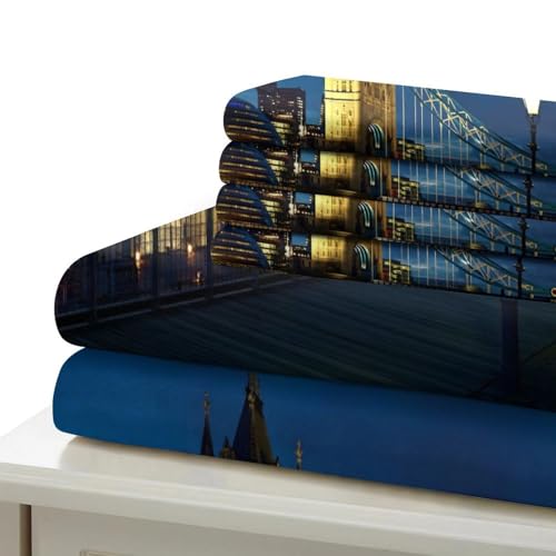 Housse de Couette Anti-Allergie London Bridge en Microfibre