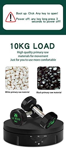 image for JAYEGT Motorized Rotating Display Stand, 5.74inch /22lbs Load, 360 Deg