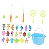 QUMIIRITY マカロン形状耐久 釣りおもちゃ 子供向け滑らか表面認知力訓練付き室内水遊び用夏季プール適用