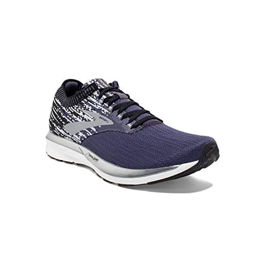 Brooks Mens Ricochet Running Shoe - Greystone/Grey/Navy - D - 11.0