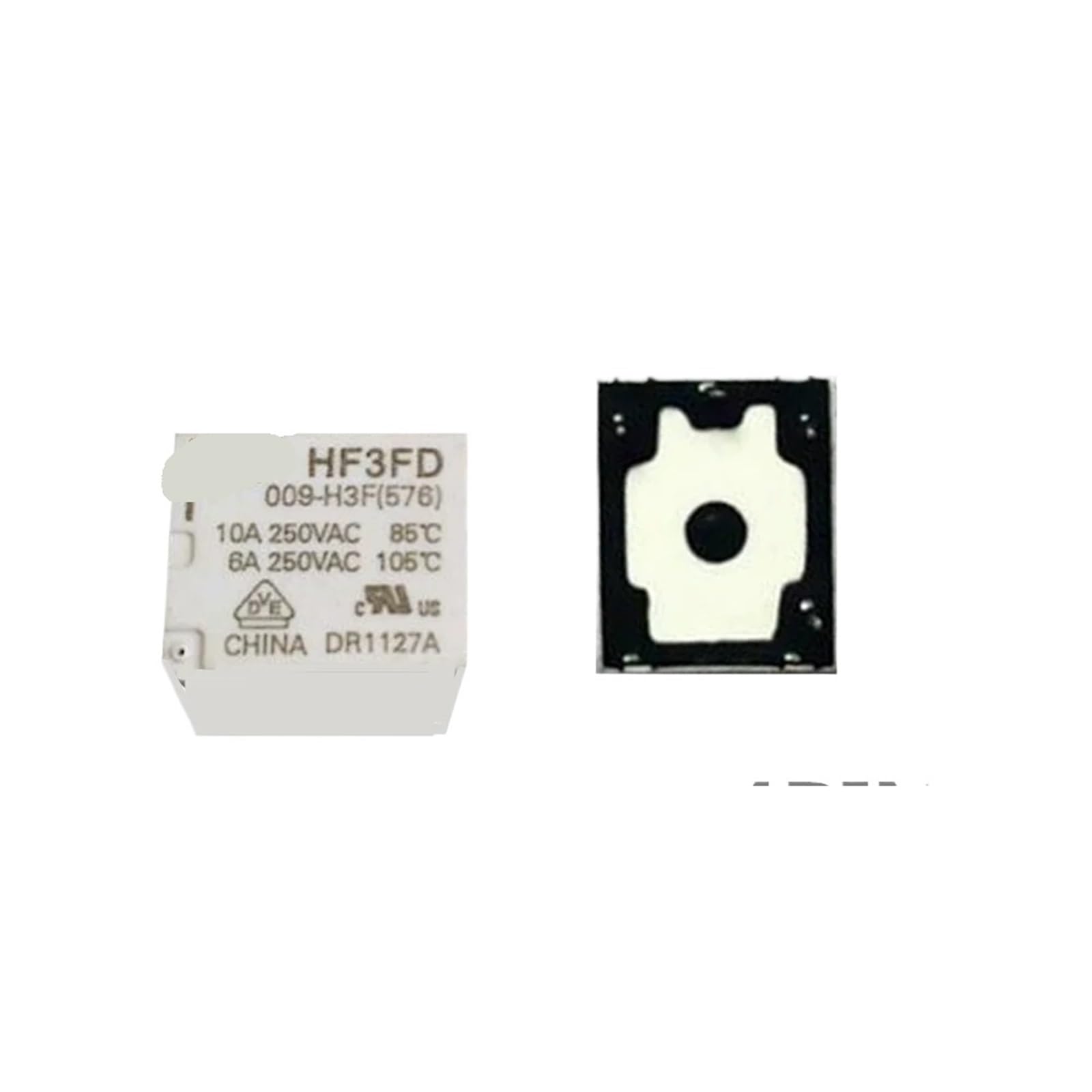 NWPNLXEA 2PCS Relay HF3FD 009-H3F HF3FD-009-H3F HF3FD 012-H3F HF3FD 024-H3F (576) HF3FD 012 H3F 9VDC 12VDC 24VDC 4PIN(HF3FD 009-H3F)