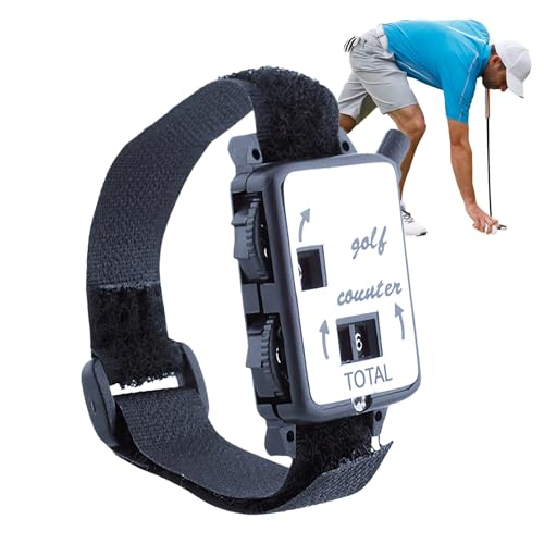 Golf Score Counter Watch - Contador De Clicker De Golf, Anotador De Golf Manual | Contador De Lanzamientos De La Pulsera De Los Golfistas, Rastreador De Tiro De Golf De Mano Para Grabar Precisa En Ron