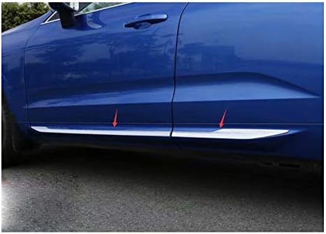 4PCS ABS Chrome Car Exterior Body Side Door Molding Protector Cover Trim Strip Protector Guard Compatible for Volvo XC60 2018 2019 2020 2021 2022 2023 2024 2025