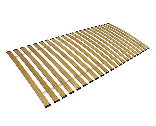 EmsCraft24 Rollrost Lattenrost Gebogene Federleisten Rahmenlos Bettrost (90x200cm)