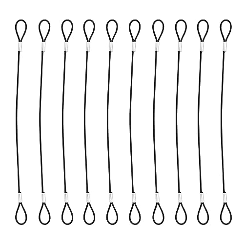 Sankoly 10 Stück Drahtseile mit Schlaufen