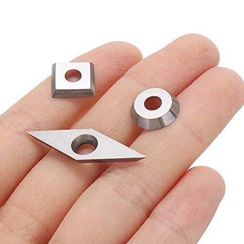 Set de 3 piezas de insertos de carburo para torneado de madera miniatura 3