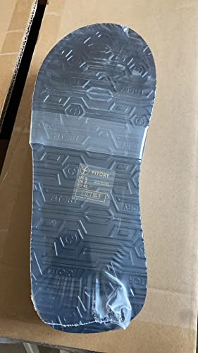 Fitory Men'S Flip-Flops, Thongs Sandals Comfort Slippers For Beach Grey Size 11 thumb #9