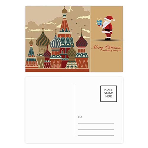 Cartes postales de la cathédrale de Russie : lot de 20 images de correspondance rouge