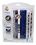 Portatodo Real Madrid GS-506-RM Set de Papelería con Portatodo